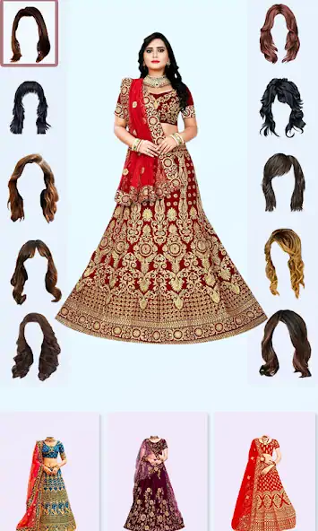 Скачать Bridal Lehenga Photo Editor [Разблокированная версия] на Андроид