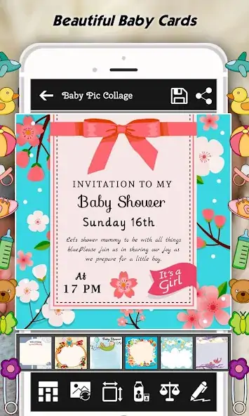 Скачать Baby Photo Frames : Name, Card [Разблокированная версия] на Андроид