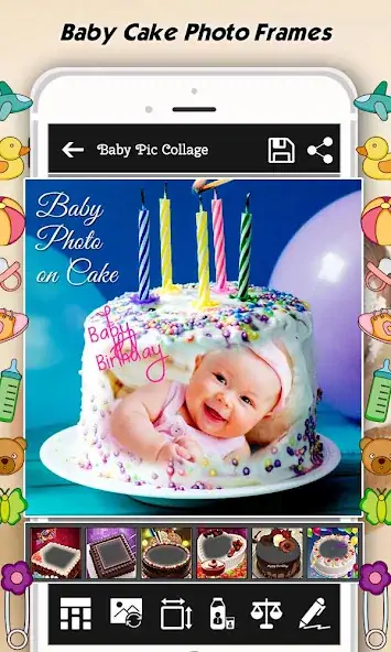 Скачать Baby Photo Frames : Name, Card [Разблокированная версия] на Андроид