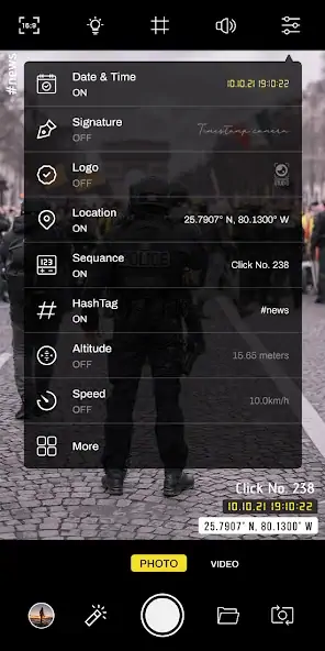 Скачать Timestamp camera: Date stamp [Разблокированная версия] на Андроид