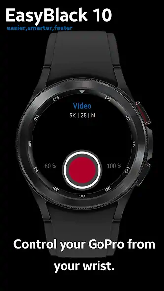 Скачать EasyBlack10 for GoPro, WearOS [Разблокированная версия] на Андроид