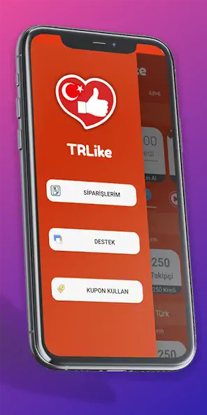 Скачать TRLike - Beğeni ve Takipçi [Премиум версия] на Андроид