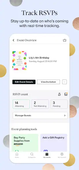 Скачать Evite: Email & SMS Invitations [Без рекламы] на Андроид