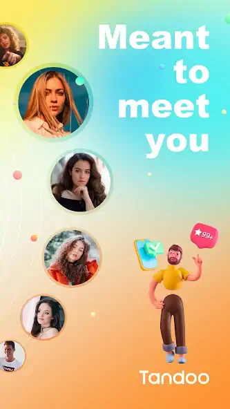 Скачать Tandoo-Live video chat, meet [Премиум версия] на Андроид