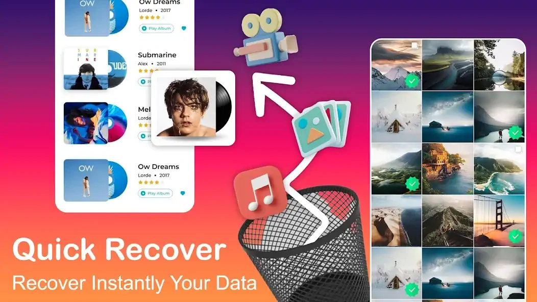 Скачать Recover Deleted Photos & Video [Без рекламы] на Андроид