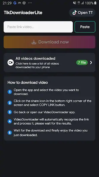 Скачать Downloader for Tik-Tok(Lite) [Премиум версия] на Андроид