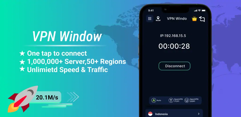Скачать VPN Window- Super Internet VPN [Полная версия] на Андроид