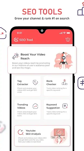 Скачать SEO Tools Boost Video Rank Tag [Разблокированная версия] на Андроид