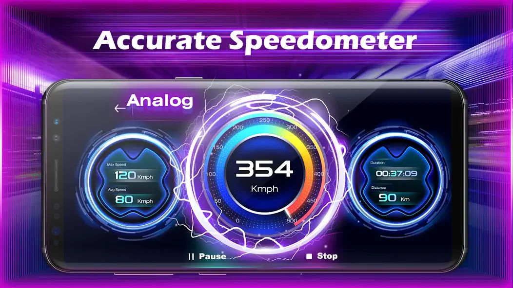 Скачать GPS спидометр - одометр HUD [Без рекламы] на Андроид