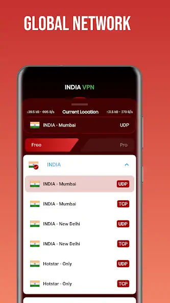 Скачать INDIA VPN - Secure VPN [Разблокированная версия] на Андроид