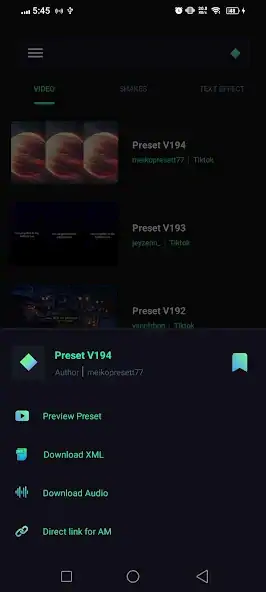 Скачать Alight Motion Preset [Премиум версия] на Андроид