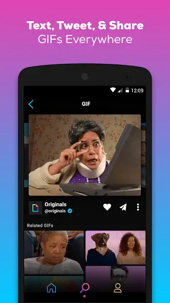 Скачать GIPHY: GIF & Sticker Keyboard  [Без рекламы] на Андроид