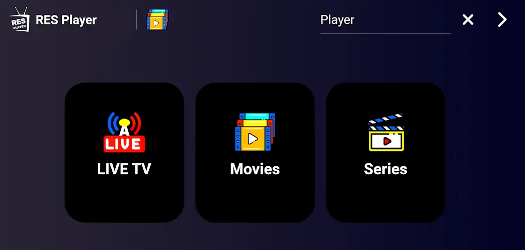 Скачать RES Player IPTV [Премиум версия] на Андроид