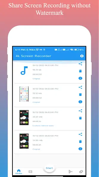 Скачать Screen Recorder internal audio [Без рекламы] на Андроид
