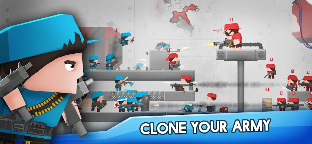 Скачать Clone Armies : Боевая игра [MOD Бесконечные деньги] на Андроид