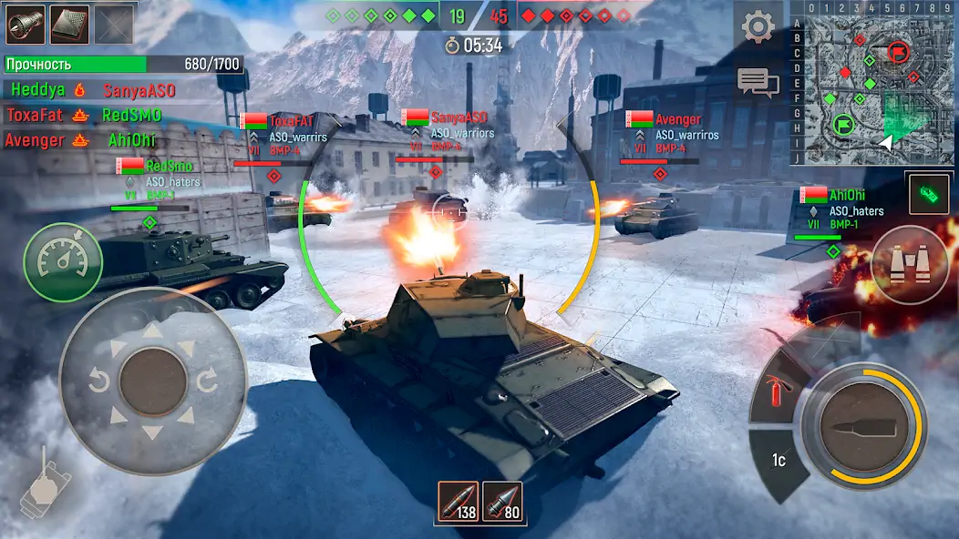 Скачать Battle Tanks: Игры про Танки [MOD Много монет] на Андроид