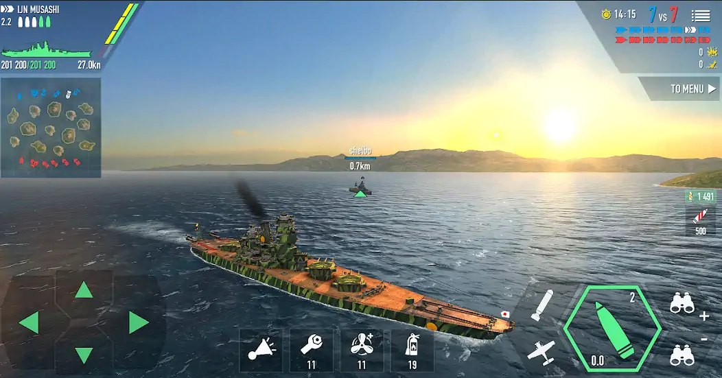 Скачать Battle of Warships: Online [MOD Много монет] на Андроид