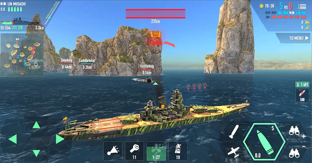 Скачать Battle of Warships: Online [MOD Много монет] на Андроид