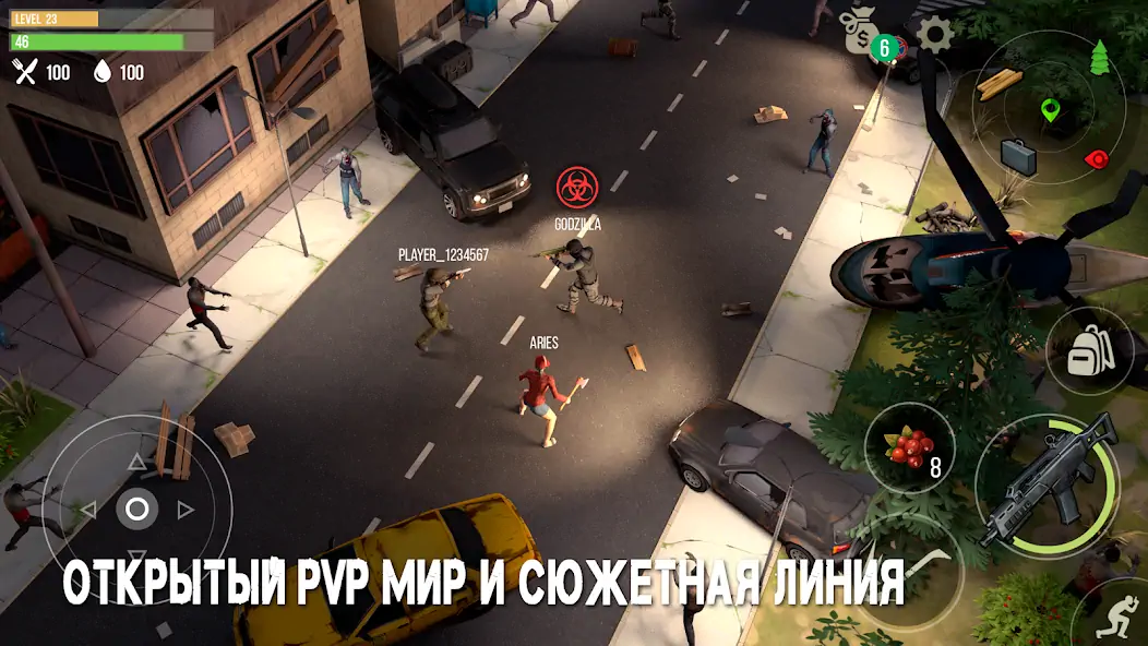 Скачать Prey Day: Zombie Survival [MOD Много денег] на Андроид