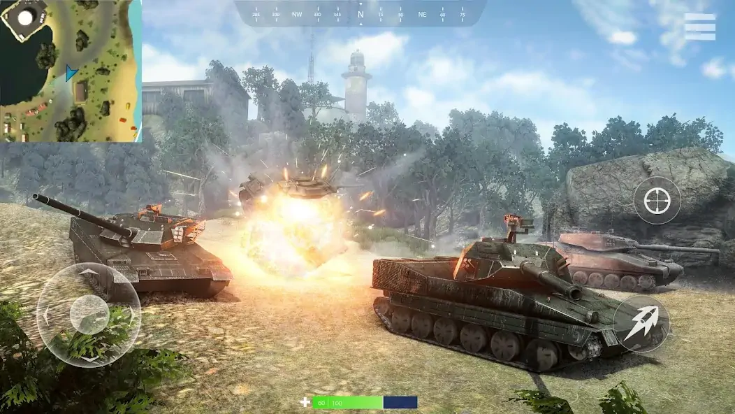 Скачать Tanks of War [MOD Бесконечные монеты] на Андроид