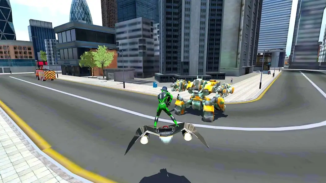 Скачать Rope Frog Ninja Hero Car Vegas [MOD Много денег] на Андроид