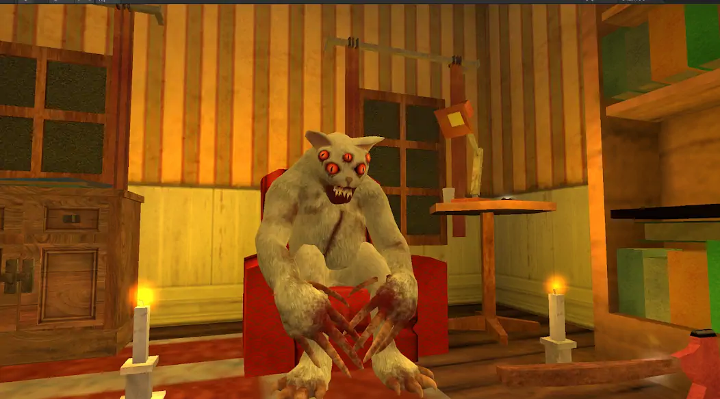 Скачать Cat Fred Evil Pet. Horror game [MOD Много монет] на Андроид