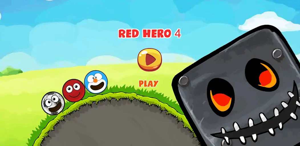 Скачать Красный герой 4 прыгающий мяч [MOD Бесконечные монеты] на Андроид