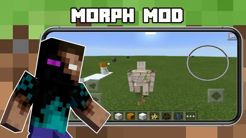 Скачать Morph Mod for Minecraft PE [MOD Бесконечные монеты] на Андроид