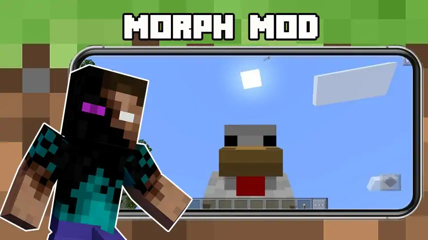 Скачать Morph Mod for Minecraft PE [MOD Бесконечные монеты] на Андроид