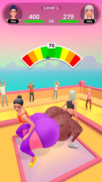 Скачать Twerk Race 3D－тверк-батл игра [MOD Много монет] на Андроид