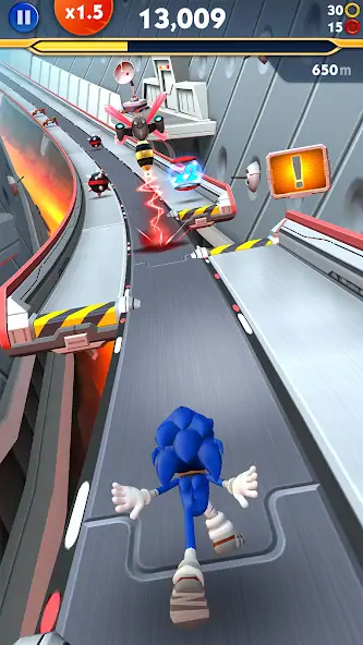 Скачать Sonic Dash 2: Sonic Boom [MOD Бесконечные монеты] на Андроид