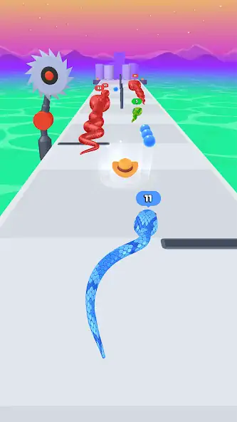 Скачать Snake Run Race: Змейка-бегалка [MOD Бесконечные монеты] на Андроид