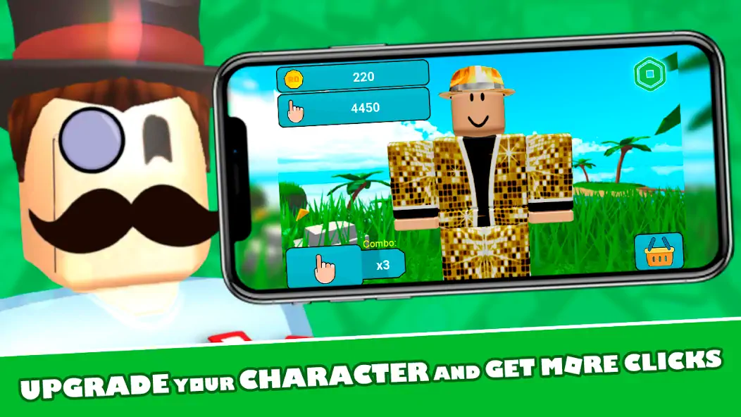 Скачать RoClicker - Robux [MOD Бесконечные монеты] на Андроид