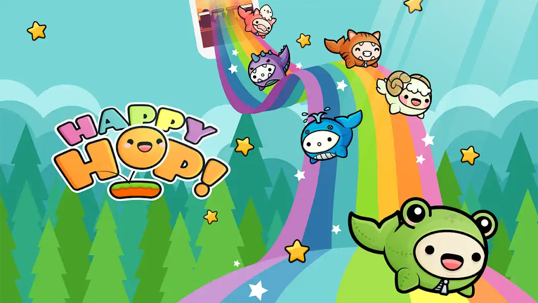 Скачать Happy Hop: Kawaii Jump [MOD Много монет] на Андроид