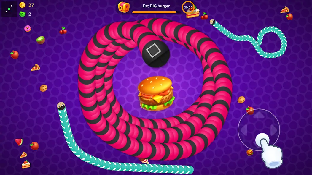Скачать Snake Worms .io: Fun Game Zone [MOD Много монет] на Андроид