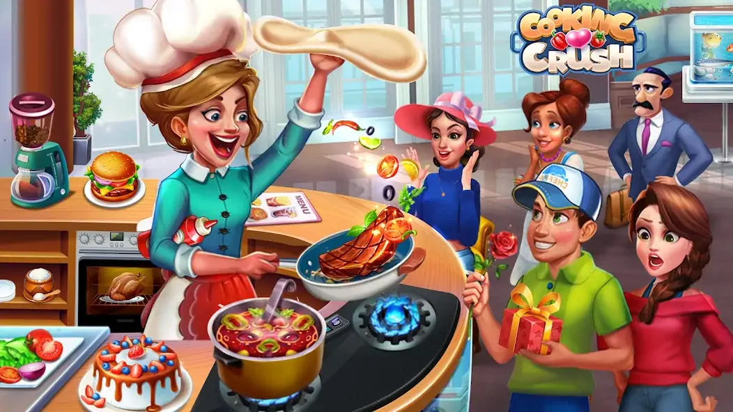 Скачать Cooking Crush: кухня игра [MOD Бесконечные деньги] на Андроид