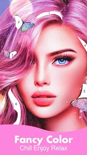 Скачать Fancy Color - Paint By Number [MOD Бесконечные монеты] на Андроид