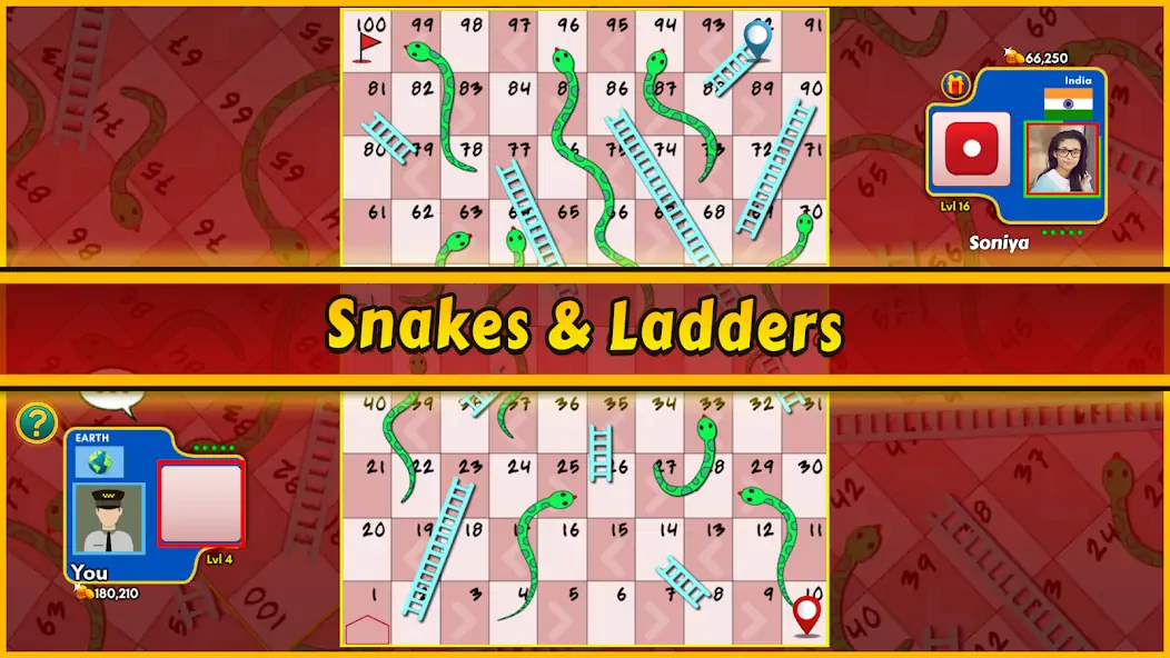 Скачать Snakes and Ladders King [MOD Много монет] на Андроид