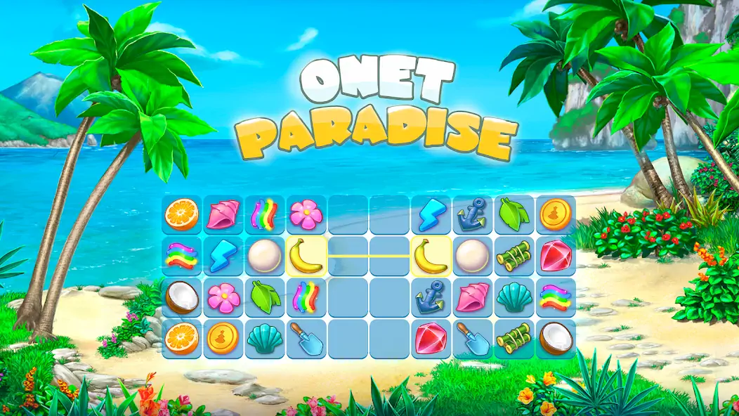 Скачать Onet Paradise: летний маджонг [MOD Много монет] на Андроид