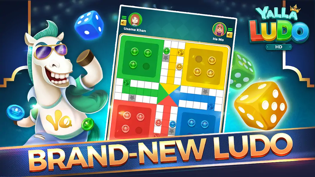 Скачать Yalla Ludo HD [MOD Много монет] на Андроид