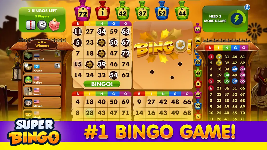 Скачать Super Bingo HD - Bingo Games [MOD Бесконечные деньги] на Андроид