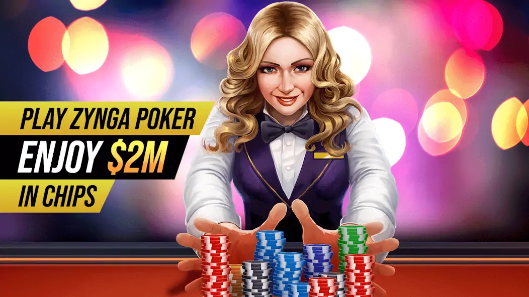 Скачать Zynga Poker ™  [MOD Много монет] на Андроид