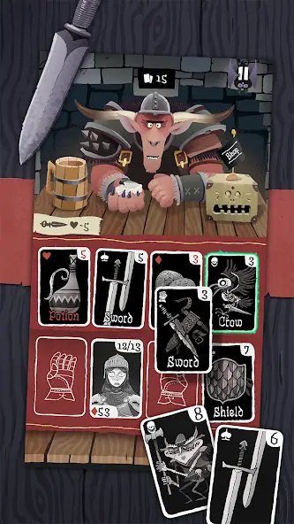 Скачать Card Crawl [MOD Много монет] на Андроид