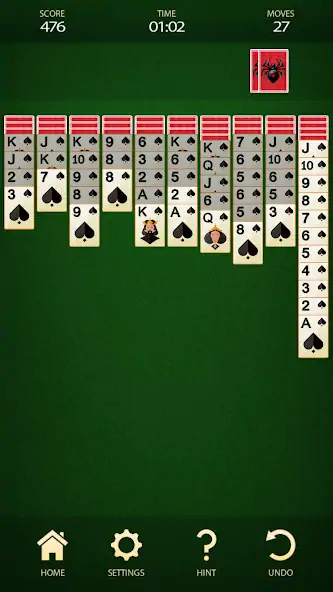 Скачать Spider Solitaire: Card Game [MOD Бесконечные деньги] на Андроид