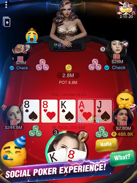 Скачать Holdem or Foldem - Texas Poker [MOD Много монет] на Андроид