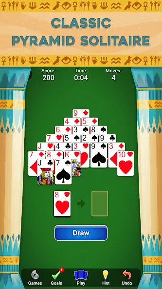 Скачать Pyramid Solitaire - Card Games [MOD Бесконечные деньги] на Андроид