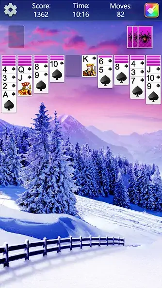 Скачать Spider Solitaire Fun [MOD Бесконечные деньги] на Андроид
