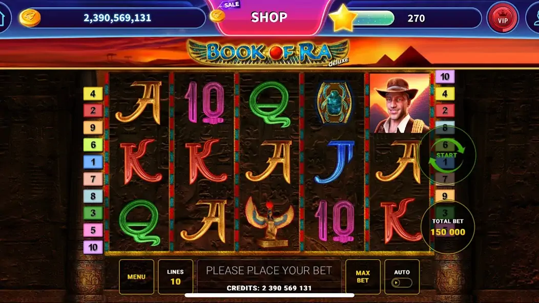 Скачать Book of Ra™ Deluxe Slot [MOD Бесконечные монеты] на Андроид