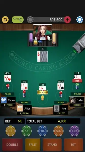 Скачать Мир Blackjack король [MOD Много денег] на Андроид