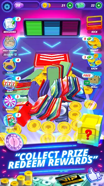 Скачать Coin Pusher - Vegas Dozer [MOD Бесконечные монеты] на Андроид